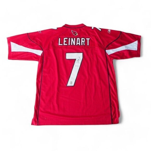Reebok Matt Leinart #7 Arizona Cardinals Autograph Signed Football Jersey XL - Picture 3 of 10